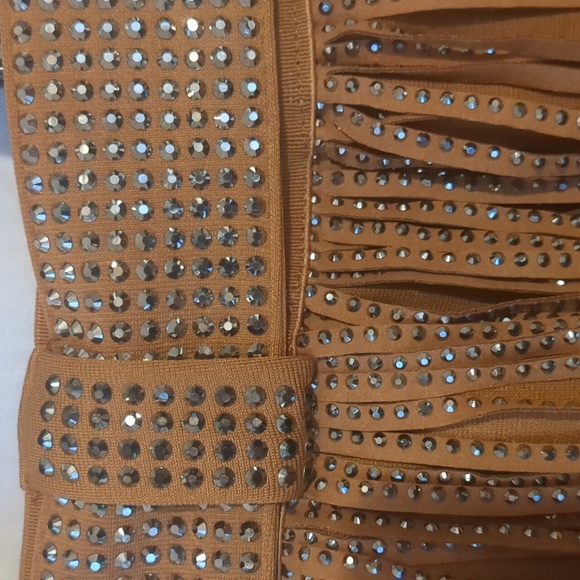 ChiyeeKiss Rhinestone Fringed Skirt / Small / NWT - Picture 5 of 7